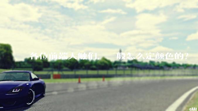各位前端大触们，一般怎么定颜色的？