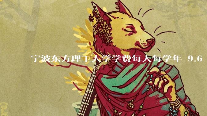宁波东方理工大学学费每人每学年 9.6 万，为什么会这么贵？