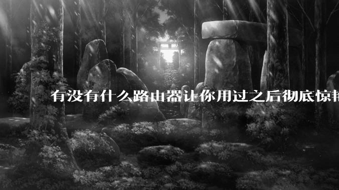 有没有什么路由器让你用过之后彻底惊艳了？